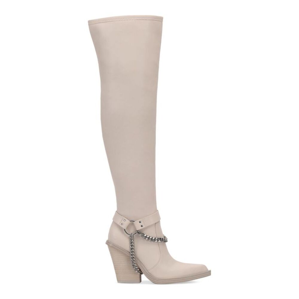 JESSICA SIMPSON Womens Ivory Comfort Langer Pointed Toe Block Heel Boots 6.5 M - Picture 2 of 4